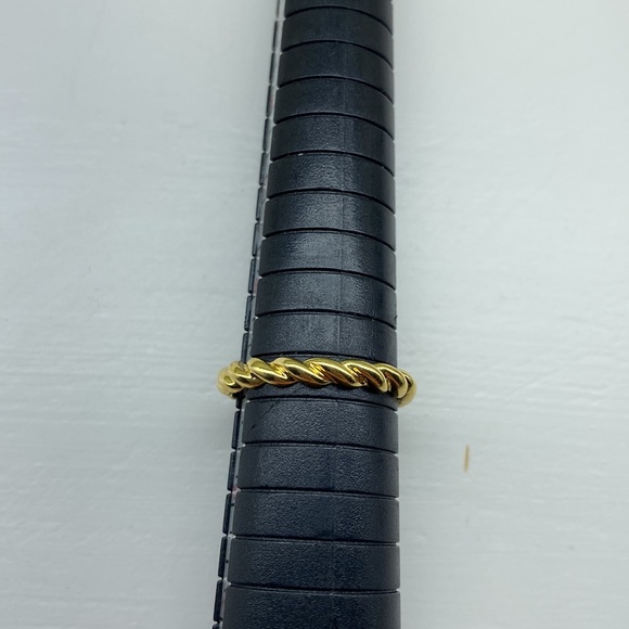 Gold Vermeil 925 PAJ Twist Wrap Ring - Picture 6 of 11